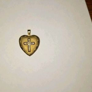 14k gold filled cross locket